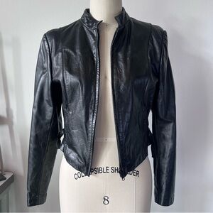 Wilson Classic Black Leather Jacket